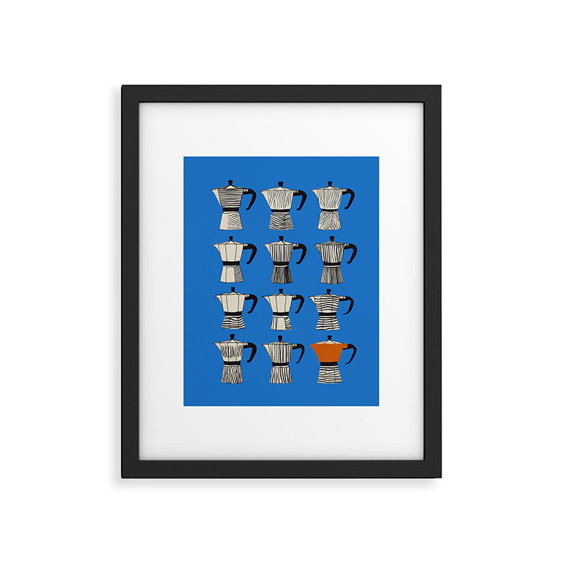 Blue Moka Framed Art Print Gallery Image 5