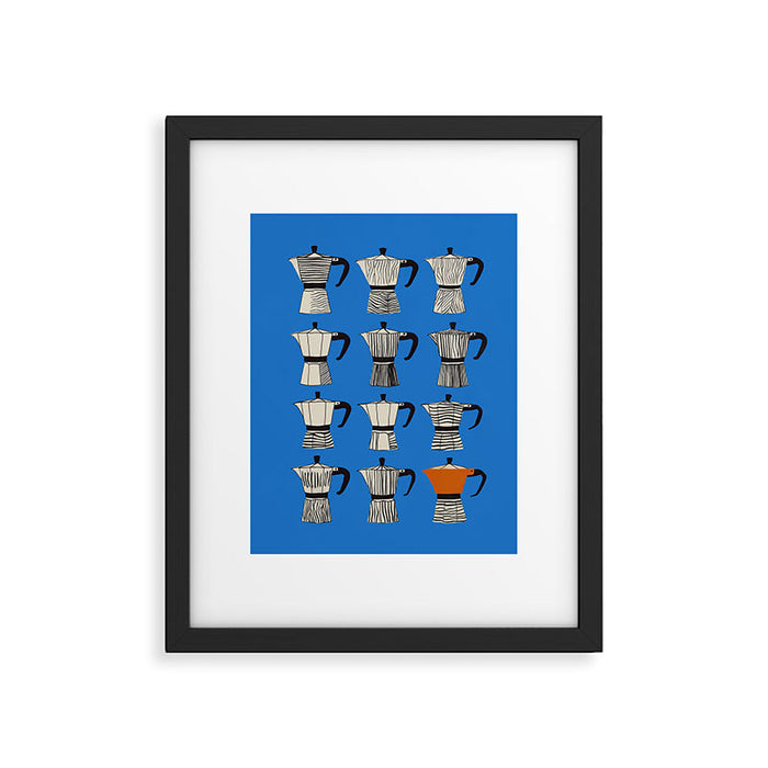 Blue Moka Framed Art Print Gallery Image 1