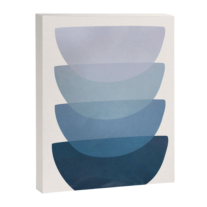 Blue Stack 01 Canvas Print Gallery Image 1