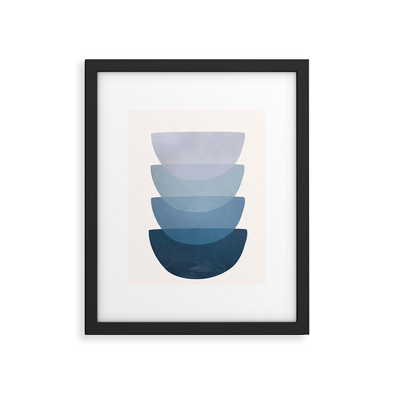 Blue Stack 01 Framed Art Print Gallery Image 5
