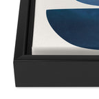 Blue Stack 02 Framed Canvas Print Gallery Image 3