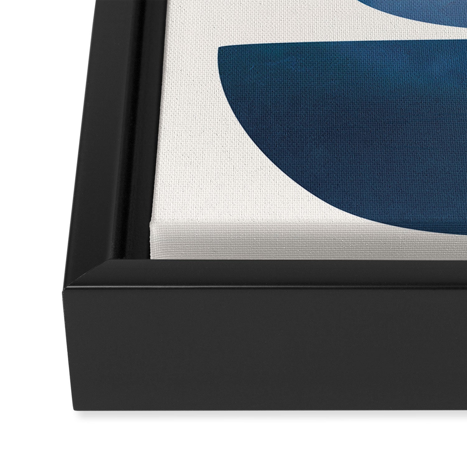 Blue Stack 02 Framed Canvas Print Gallery Image 3