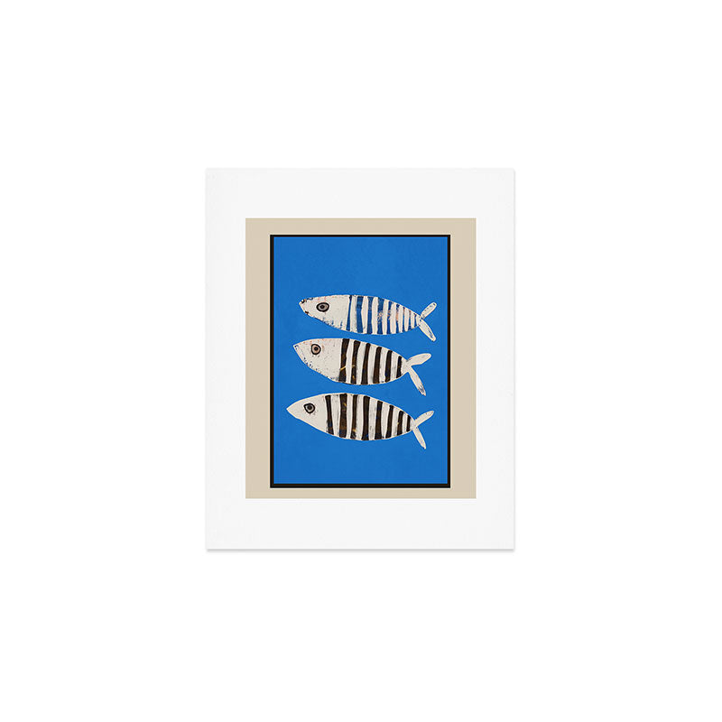 Bold Stripes Beneath the Surface Art Print Gallery Image 1