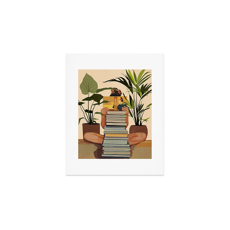 Book Lover Art Print Gallery Image 1