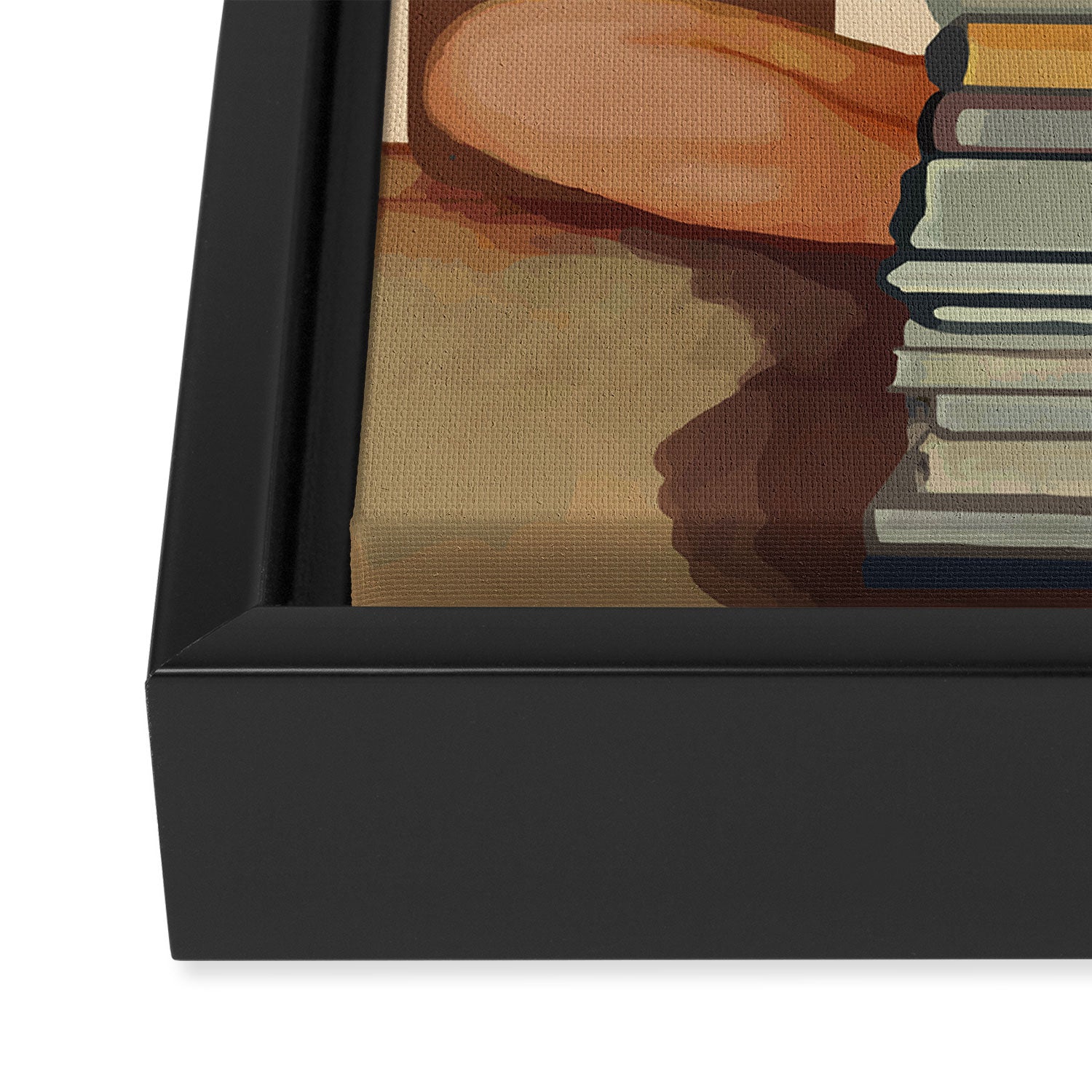 Book Lover Framed Canvas Print Gallery Image 3