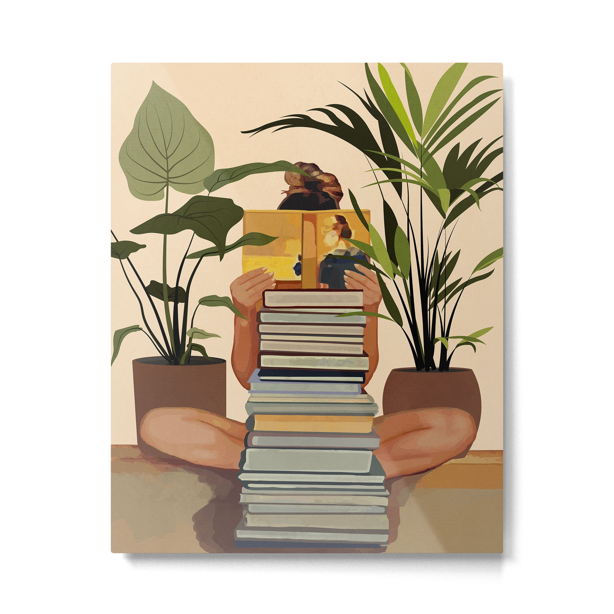 Book Lover Metal Print Gallery Image 4