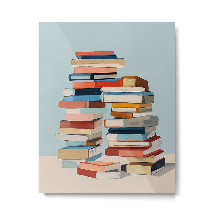 Books in Balance Metal Print Gallery Image 1