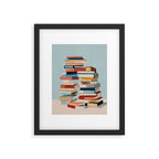 Books in Balance Framed Art Print Gallery Image 5
