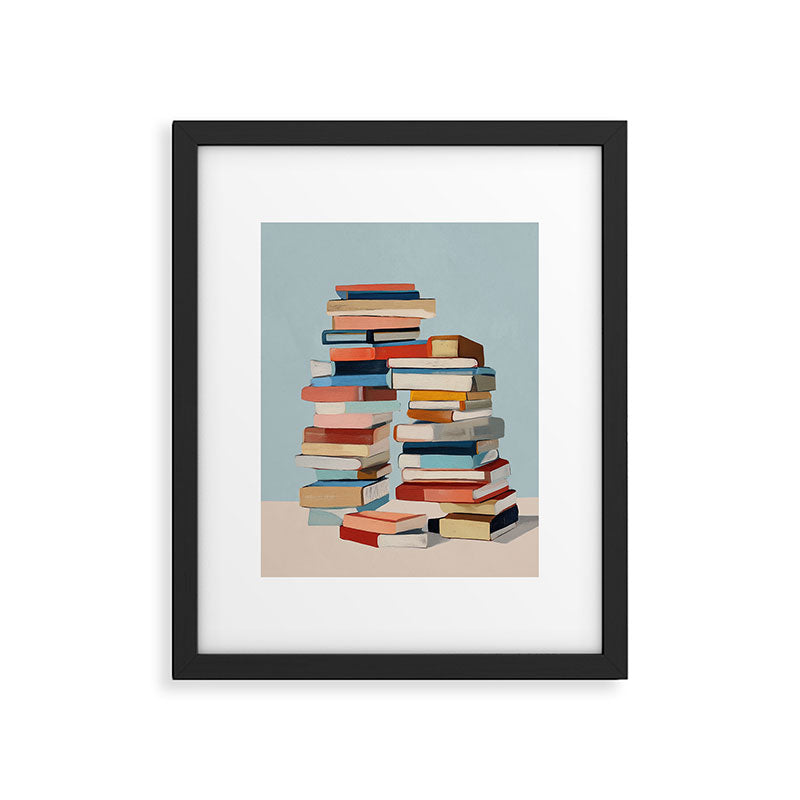 Books in Balance Framed Art Print Gallery Image 5