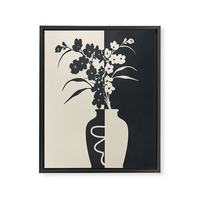Botanical Contras 3 Framed Canvas Print Gallery Image 1