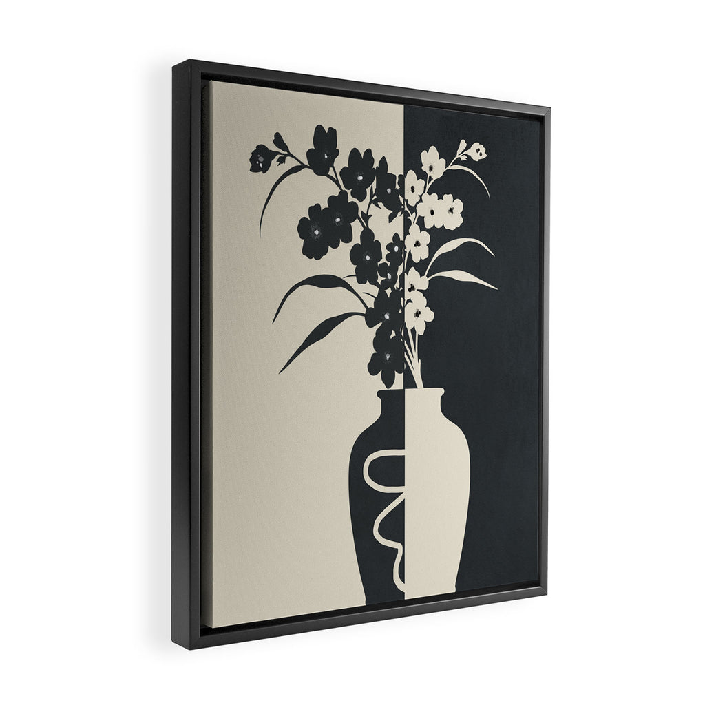 Botanical Contras 3 Framed Canvas Print Gallery Image 2