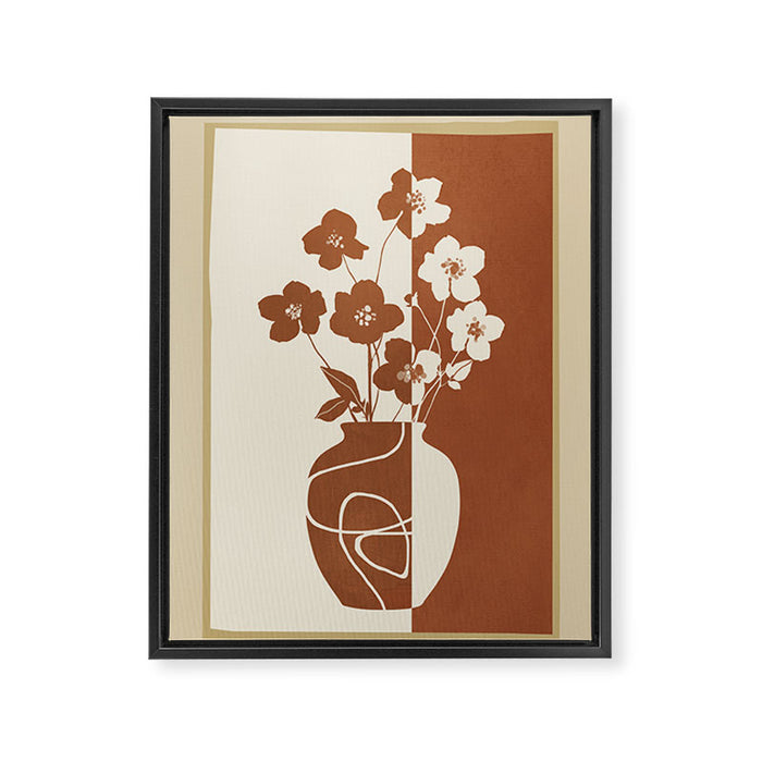 Botanical Contras 5 Framed Canvas Print Gallery Image 1