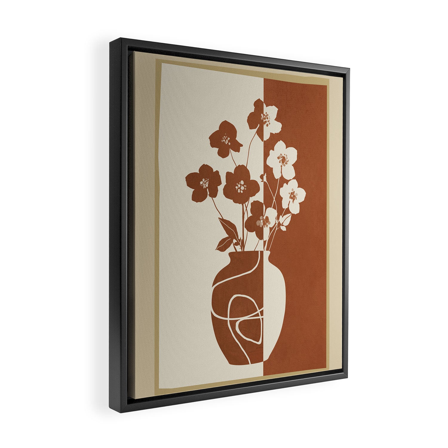 Botanical Contras 5 Framed Canvas Print Gallery Image 2