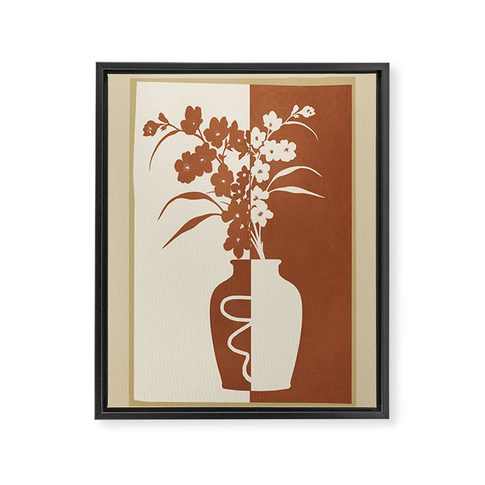 Botanical Contras 6 Framed Canvas Print Gallery Image 1