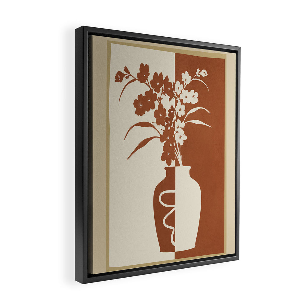 Botanical Contras 6 Framed Canvas Print Gallery Image 2