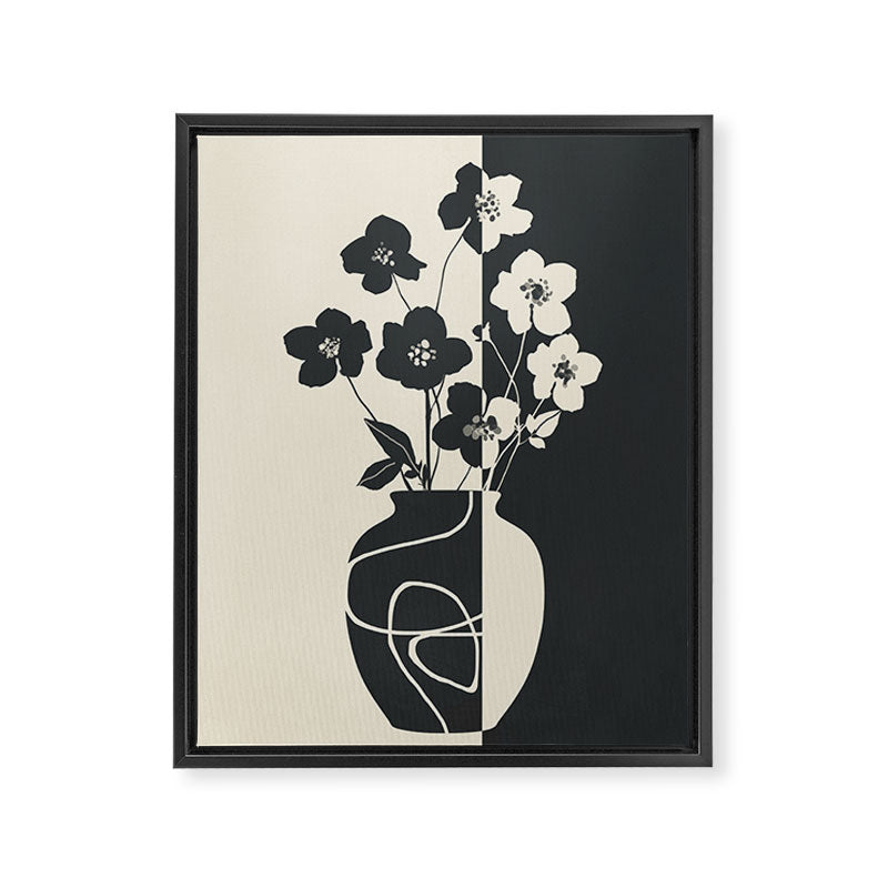 Botanical Contrast 1 Framed Canvas Print Gallery Image 8