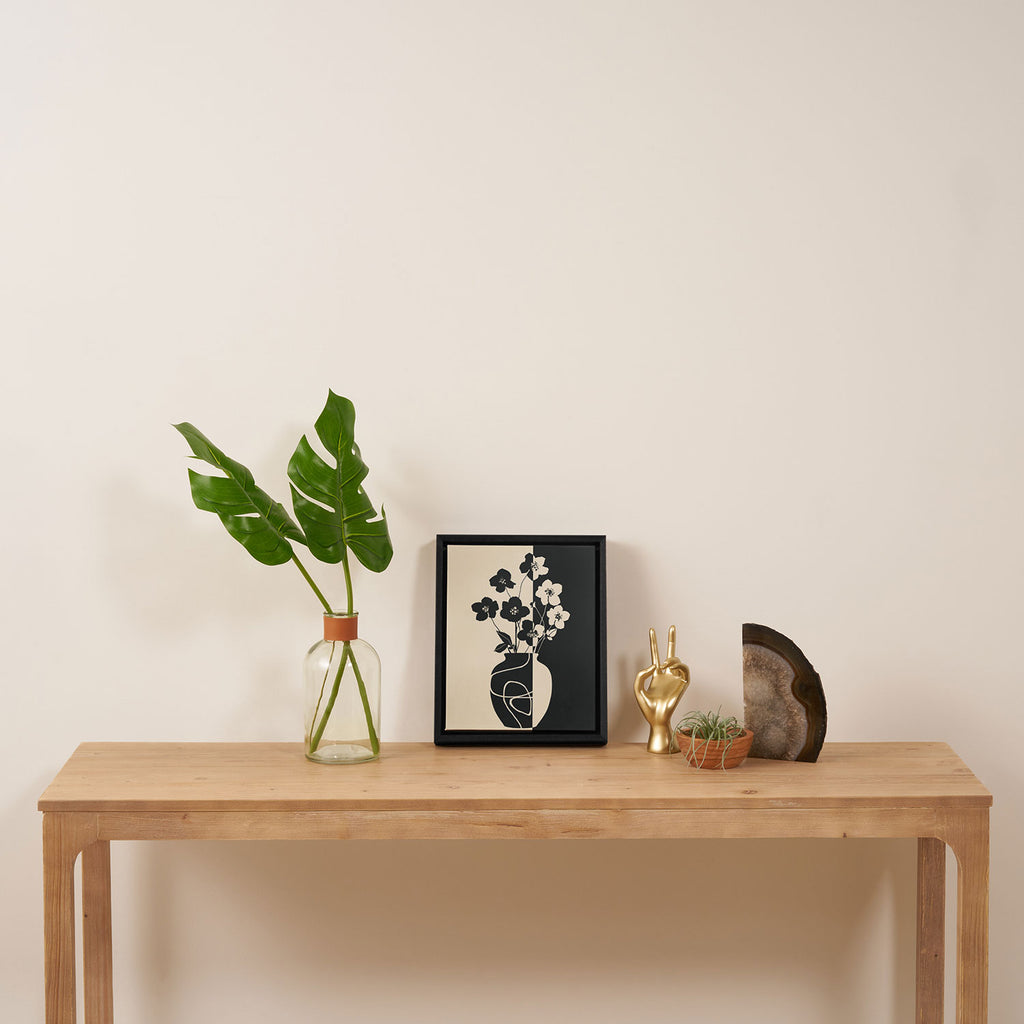 Botanical Contrast 1 Framed Canvas Print Gallery Image 4