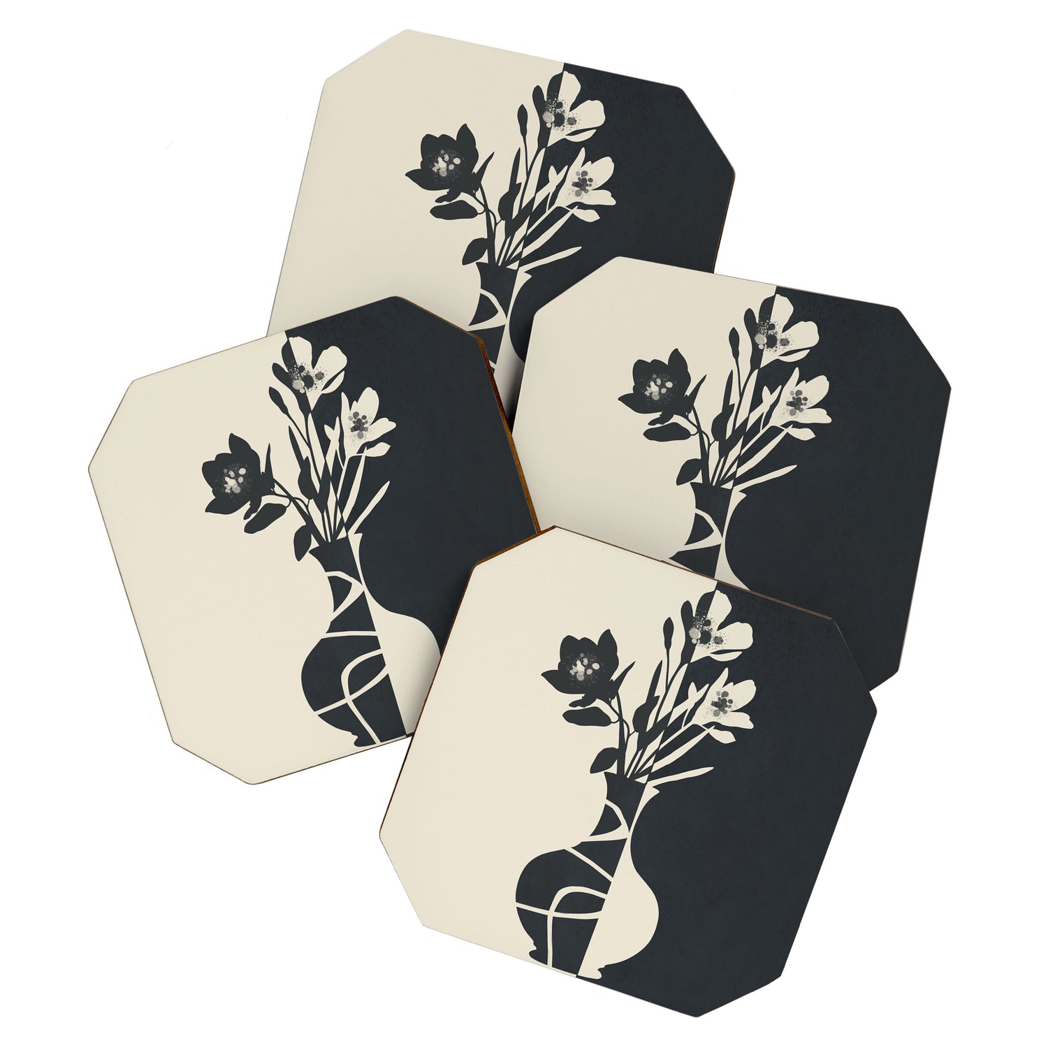 Botanical Contrast 2 Coaster Gallery Image 1