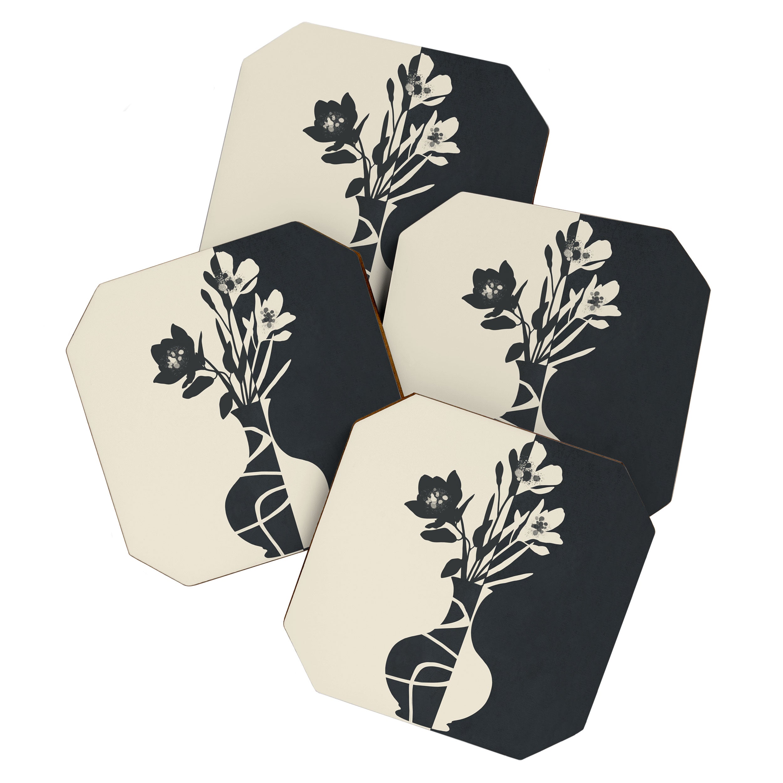 Botanical Contrast 2 Coaster Gallery Image 1