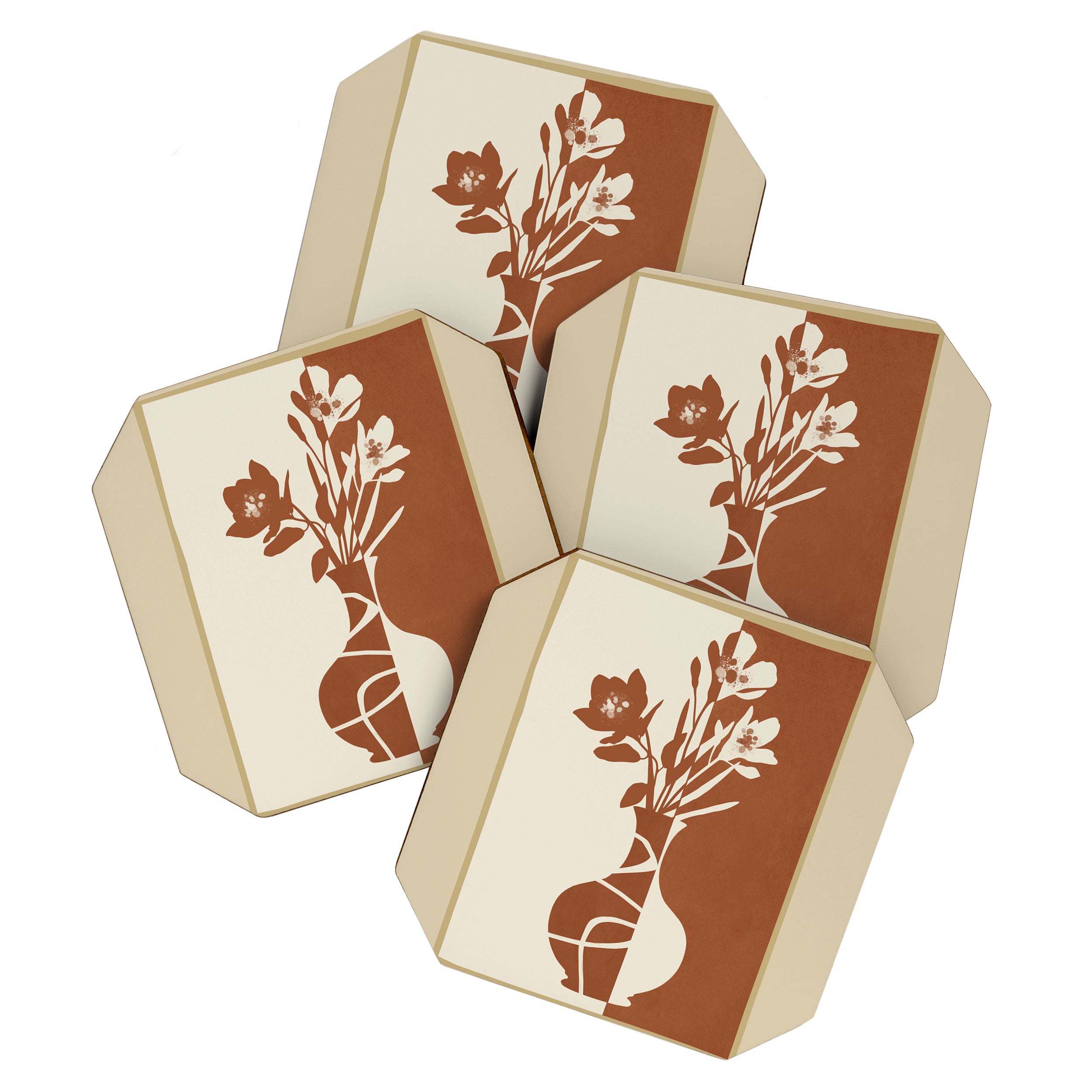 Botanical Contrast 4 Coaster Gallery Image 1