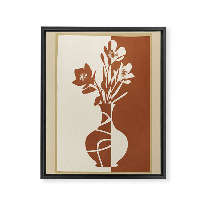 Botanical Contrast 4 Framed Canvas Print Gallery Image 1