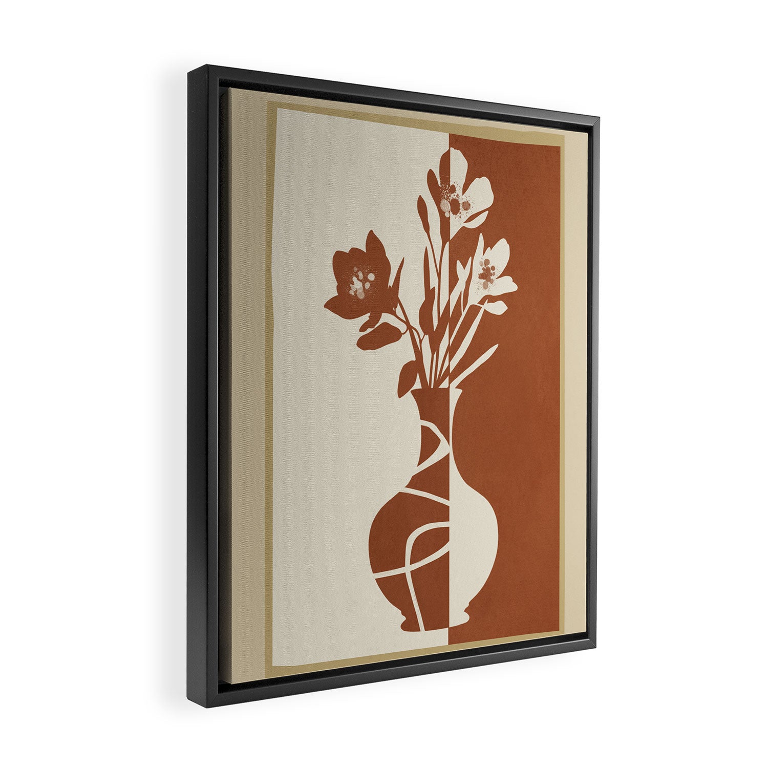 Botanical Contrast 4 Framed Canvas Print Gallery Image 2