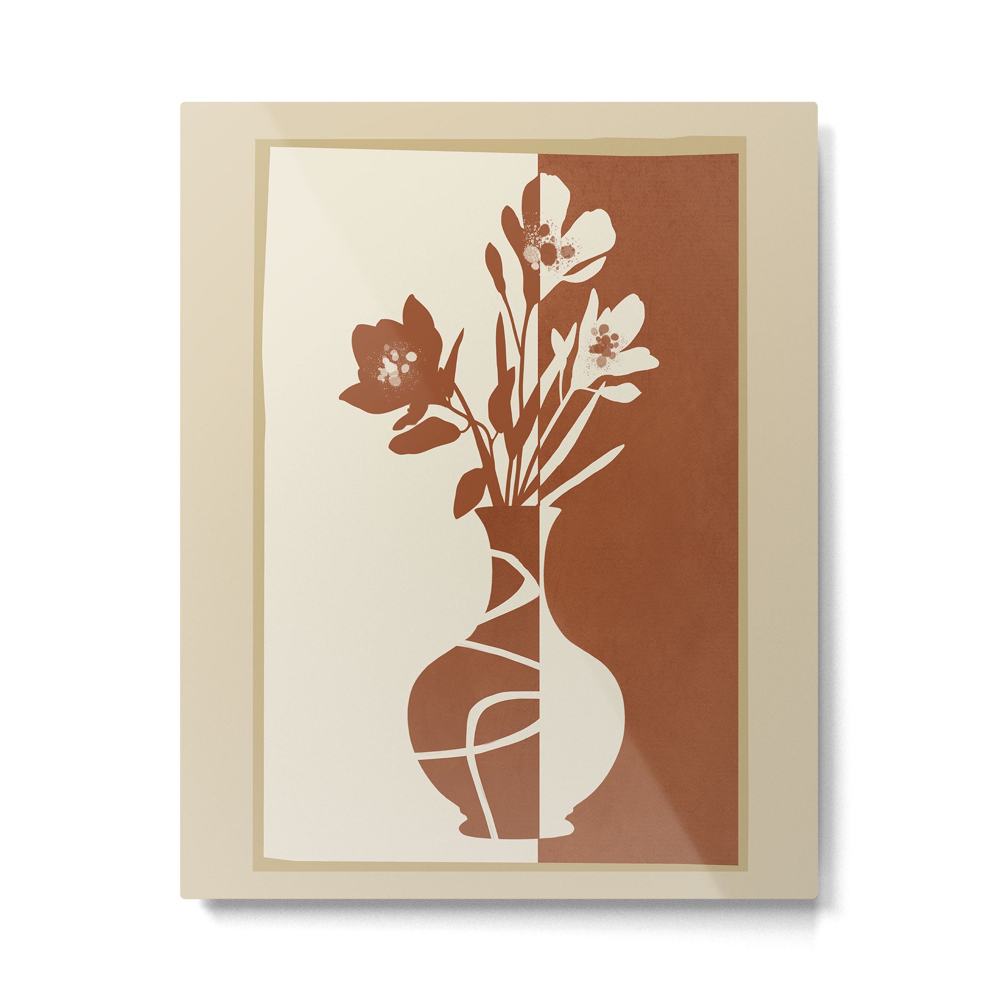 Botanical Contrast 4 Metal Print Gallery Image 6