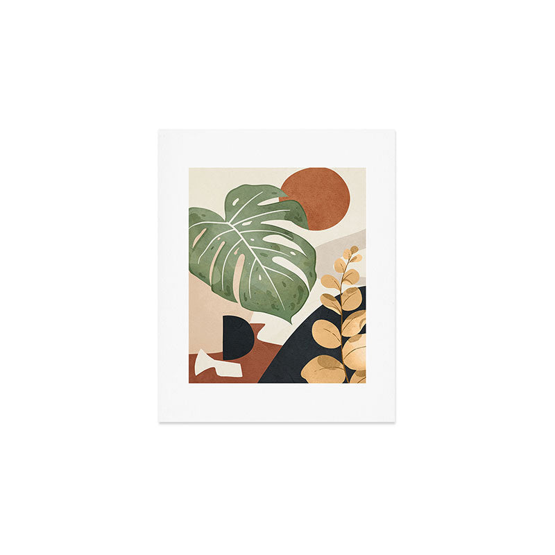 Branches and Leaves in an Abstraction 01 Art Print Gallery Image 1
