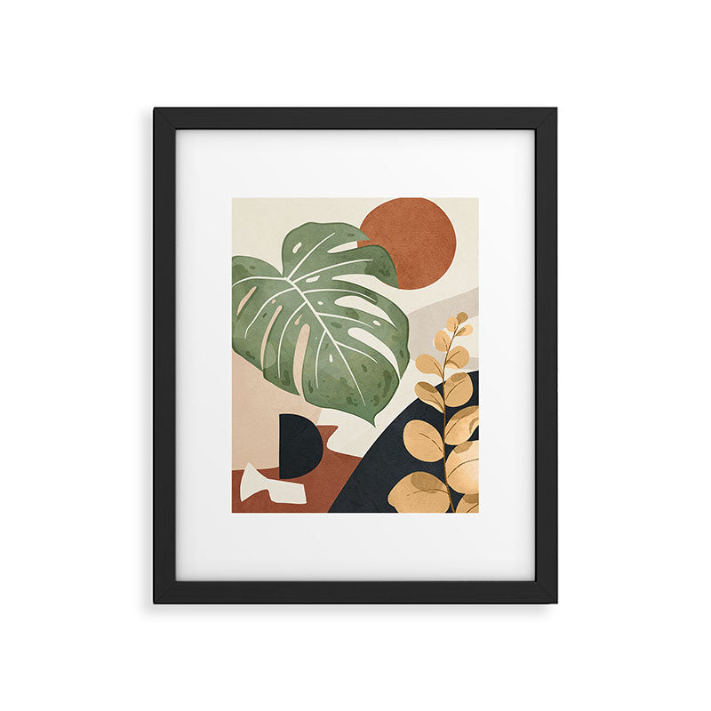 Branches and Leaves in an Abstraction 01 Framed Art Print Gallery Image 5