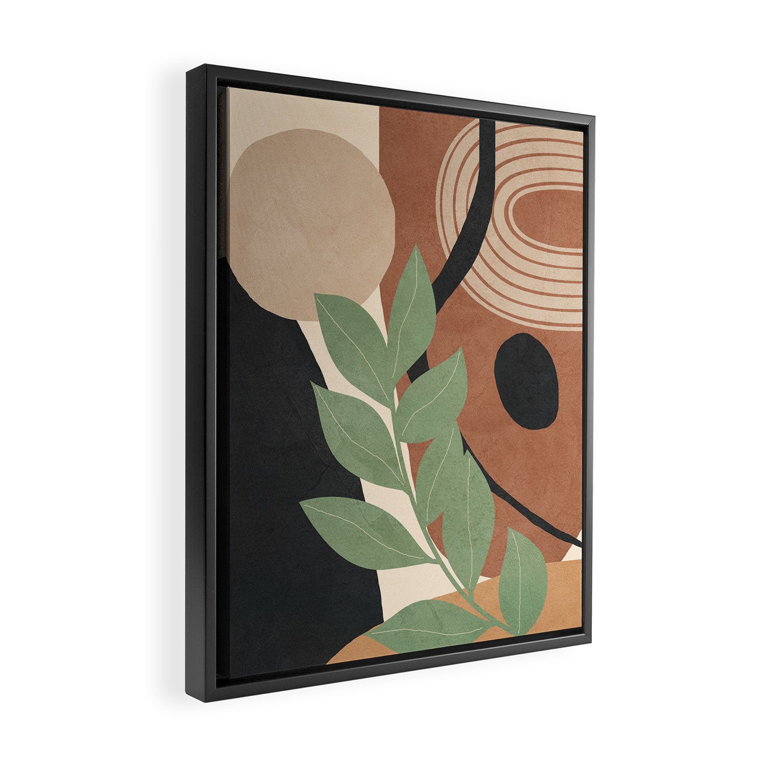 Branches in an abstract setting 01 Framed Canvas Print Gallery Image 2