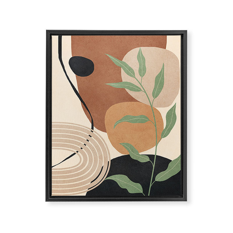 Branches in an abstract setting 02 Framed Canvas Print Gallery Image 6