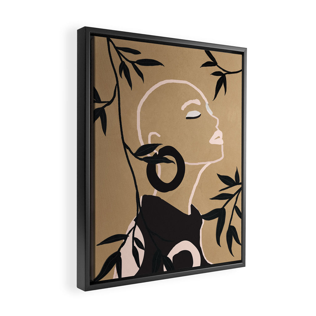Breeze in the Garden 1 Framed Canvas Print Gallery Image 2