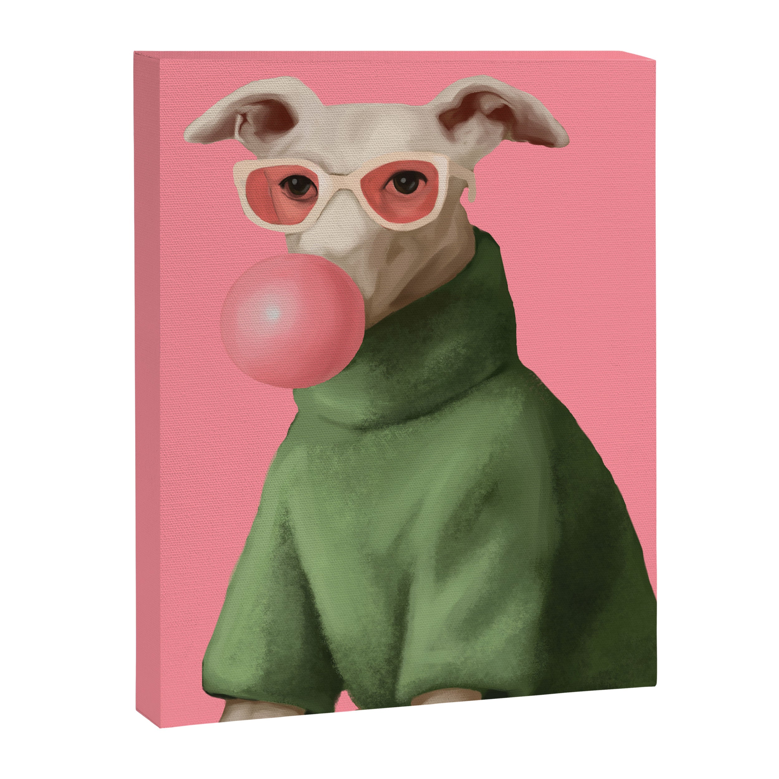 Bubblegum Pup Canvas Print Gallery Image 6