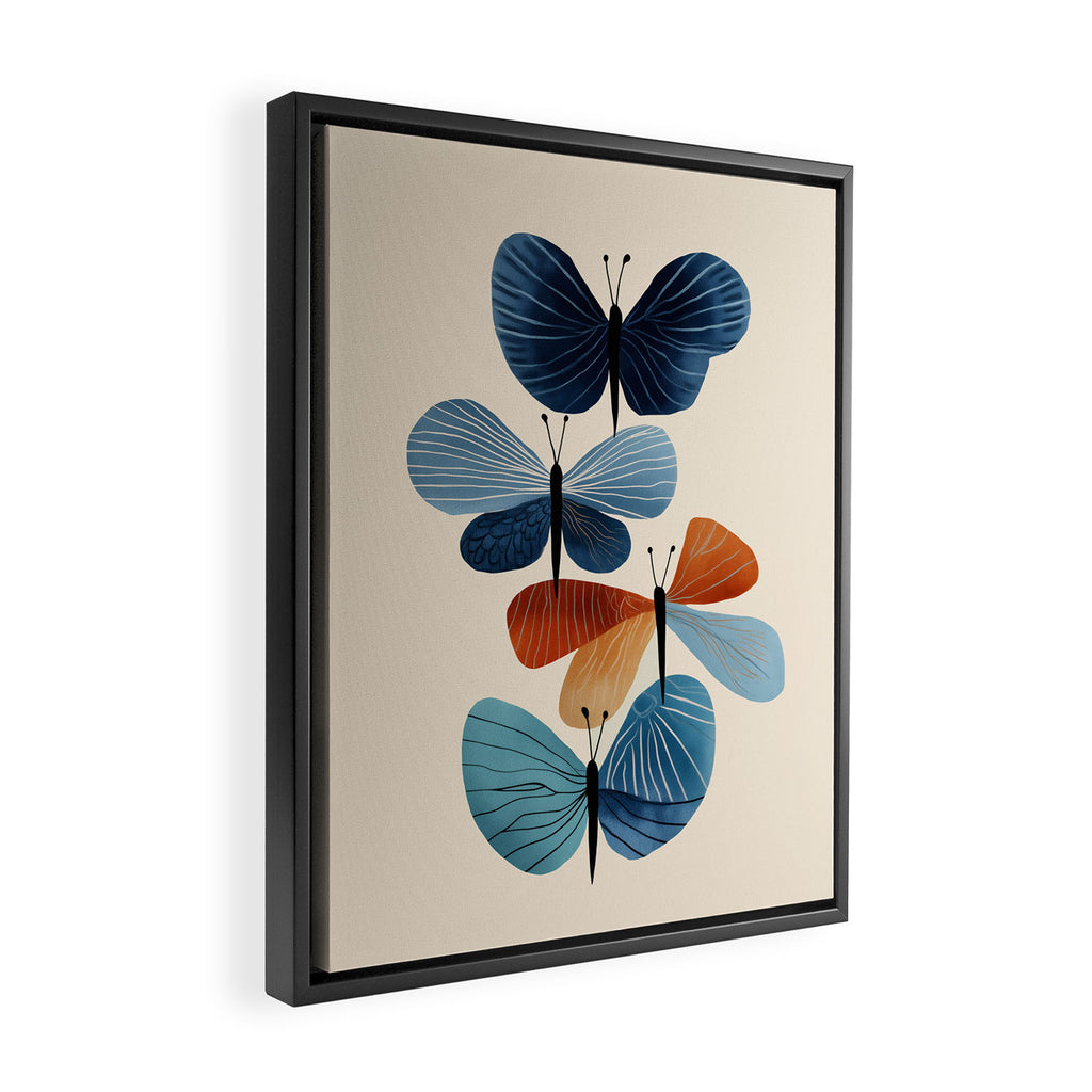 Butterfly in Bloom Framed Canvas Print Gallery Image 2