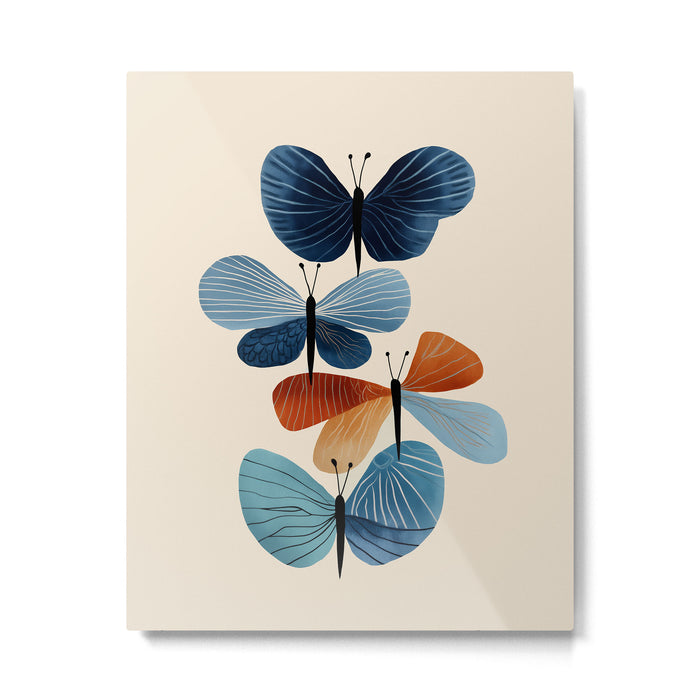 Butterfly in Bloom Metal Print Gallery Image 1