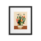 Cactus & Birds 1 Framed Art Print Gallery Image 5