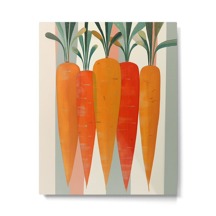 Carrot Parade Metal Print Gallery Image 1