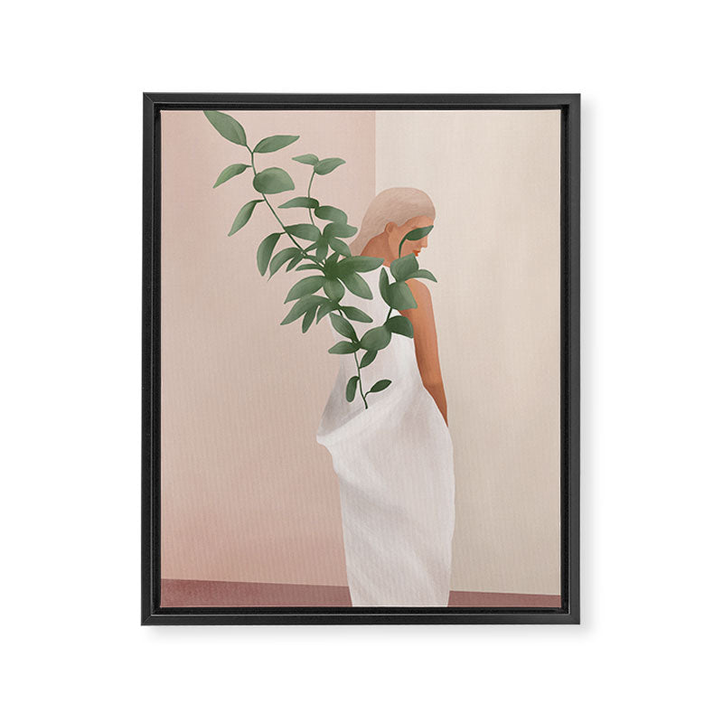 Carrying the Plant Framed Canvas Print Gallery Image 6