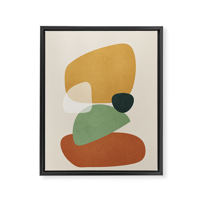 Colorful Abstract Shapes 5 Framed Canvas Print Gallery Image 1