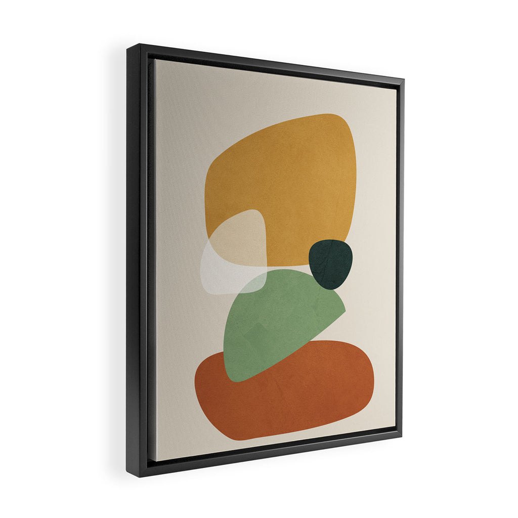 Colorful Abstract Shapes 5 Framed Canvas Print Gallery Image 2