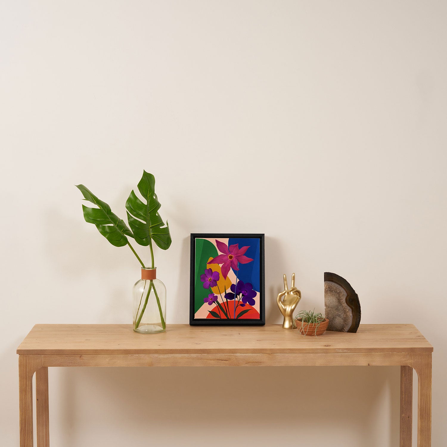 Colorful Bloomscape 1 Framed Canvas Print Gallery Image 4