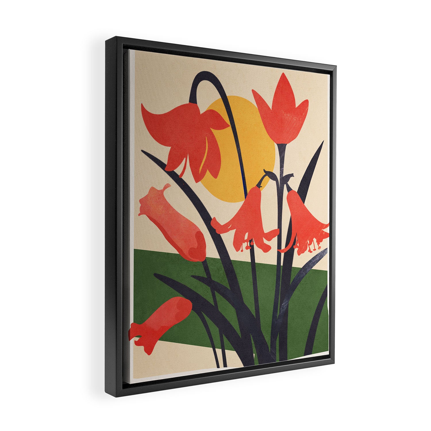 Colorful Bloomscape 2 Framed Canvas Print Gallery Image 2