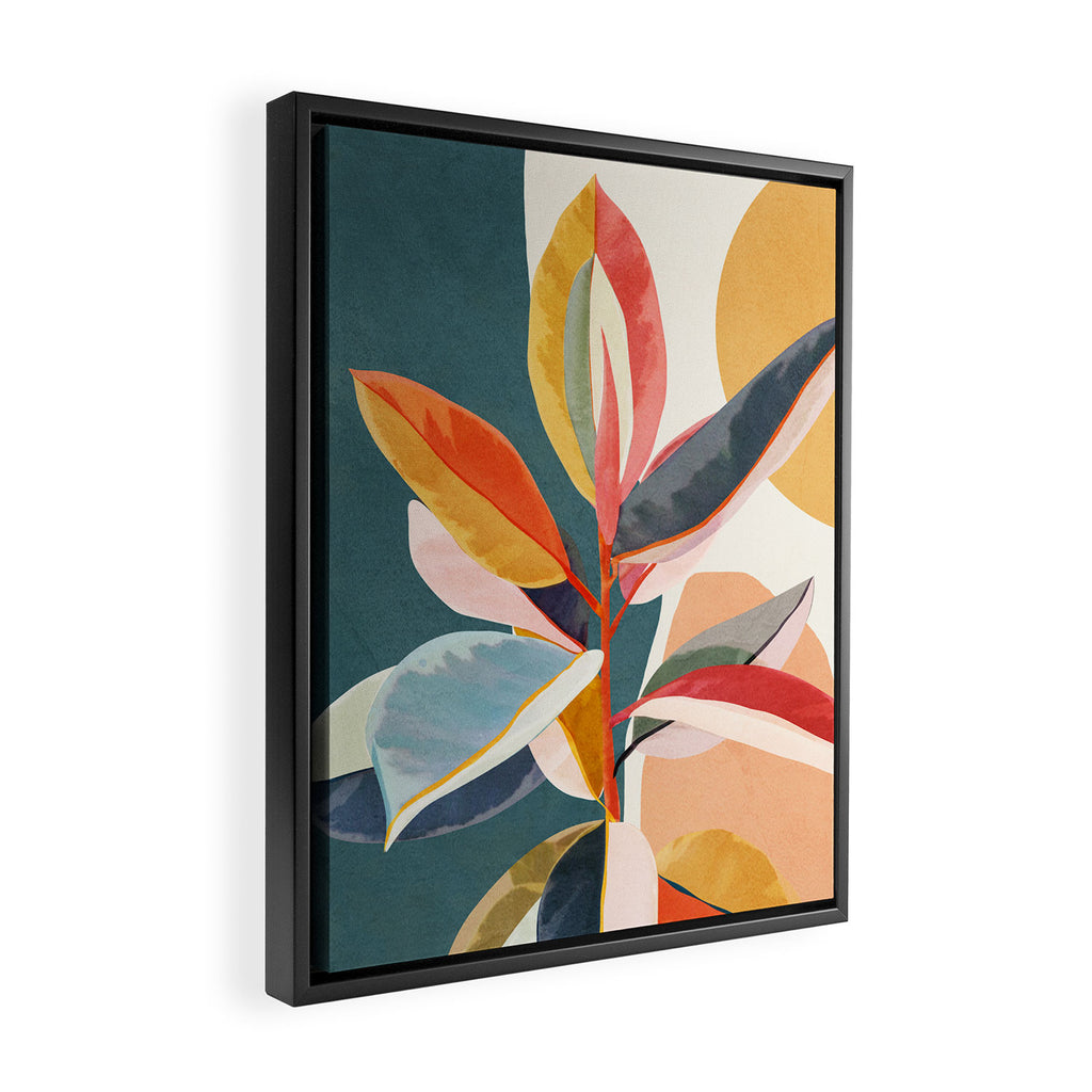 Colorful Branching Out 01 Framed Canvas Print Gallery Image 2