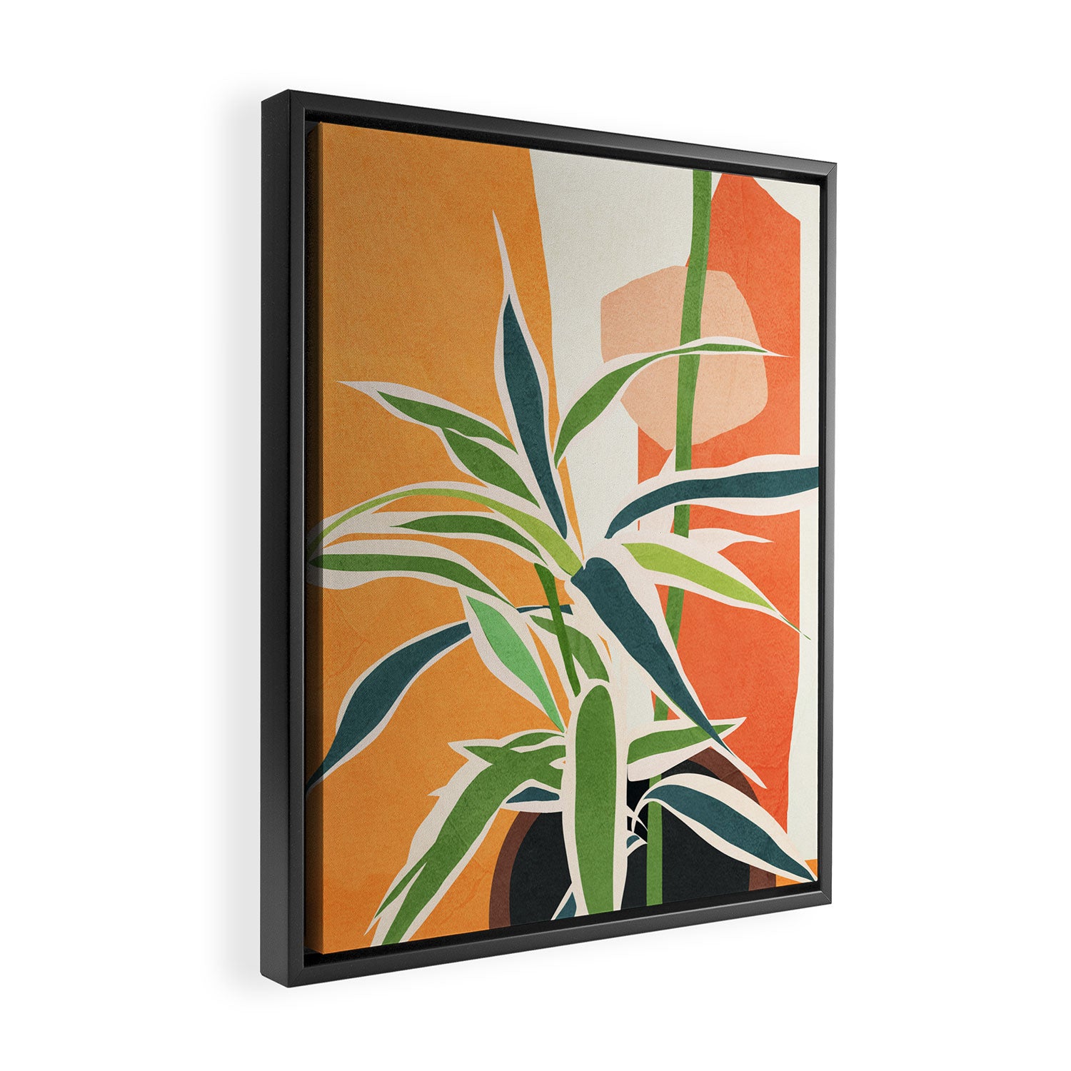 Colorful Branching Out 02 Framed Canvas Print Gallery Image 2
