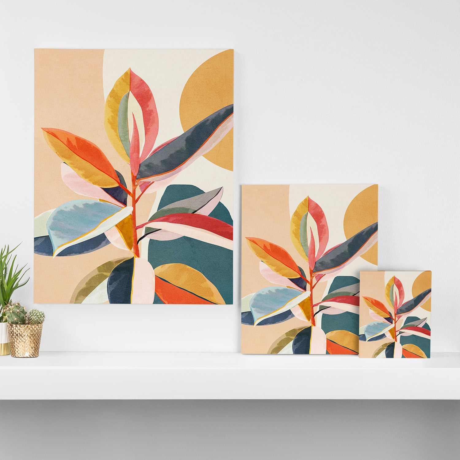 Colorful Branching Out 05 Canvas Print Gallery Image 3