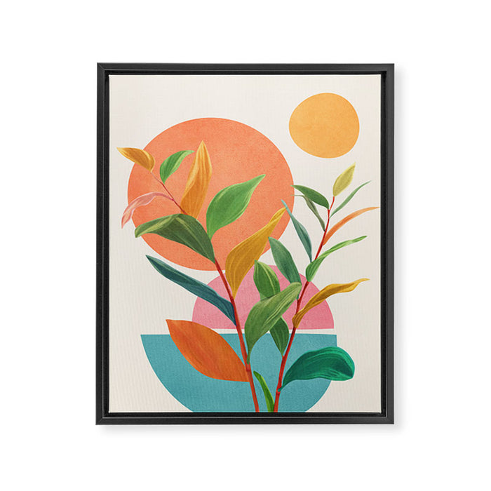 Colorful Branching Out 11 Framed Canvas Print Gallery Image 1