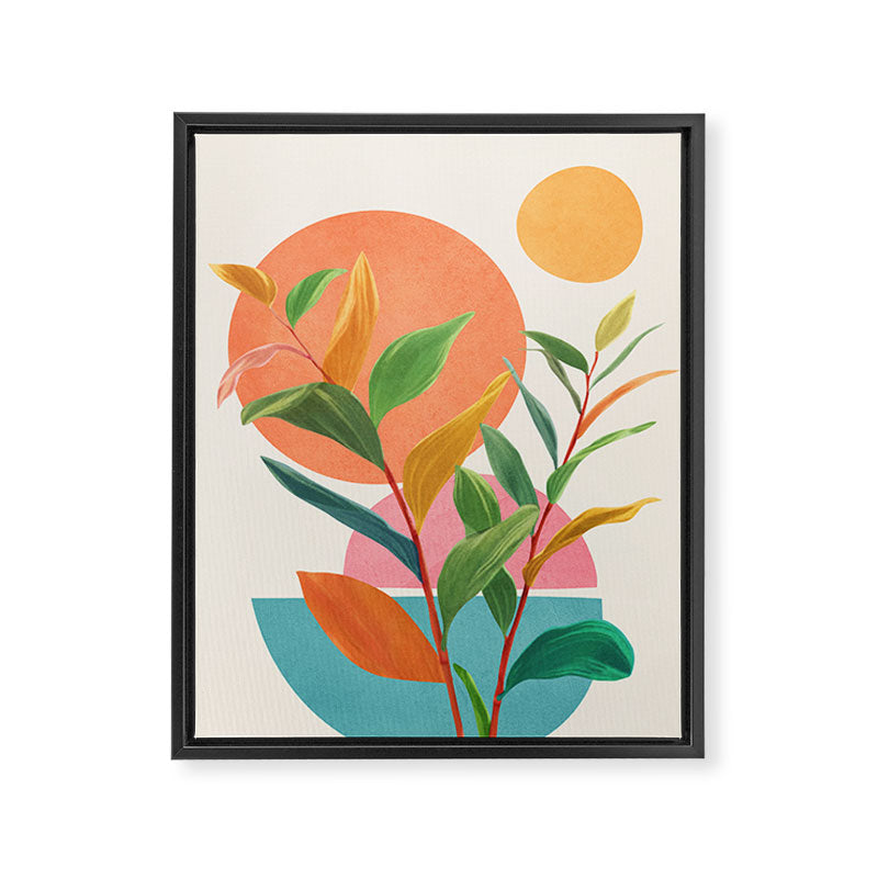 Colorful Branching Out 11 Framed Canvas Print Gallery Image 6