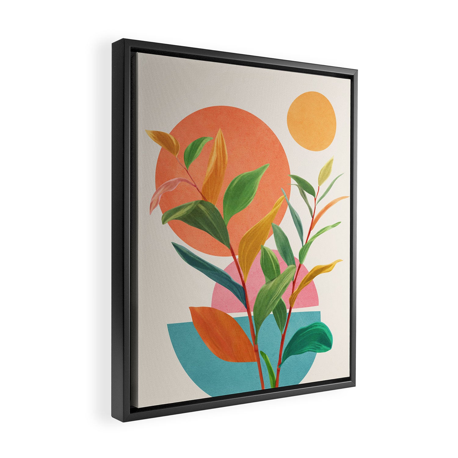 Colorful Branching Out 11 Framed Canvas Print Gallery Image 2