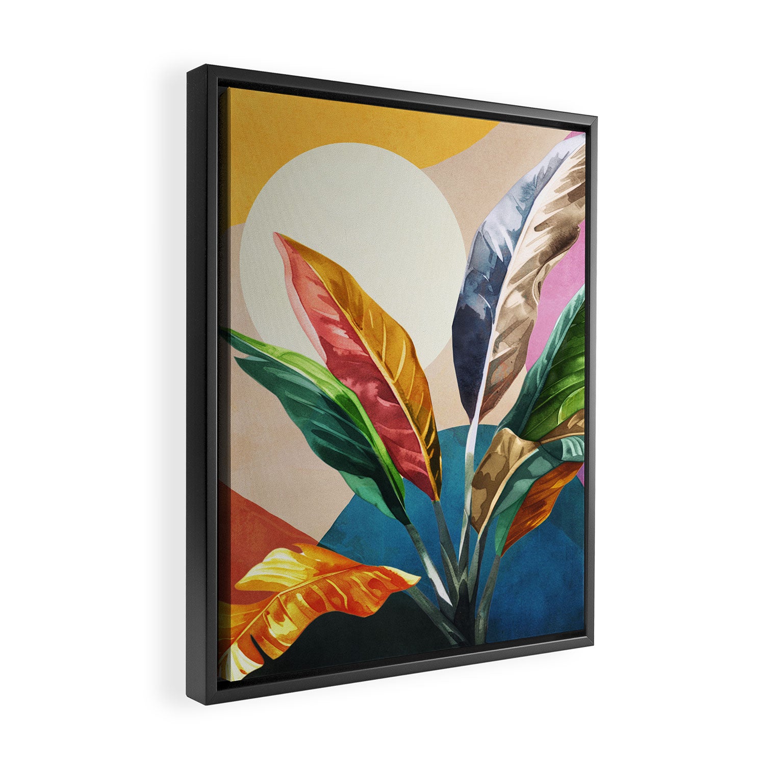 Colorful Branching Out 27 Framed Canvas Print Gallery Image 2