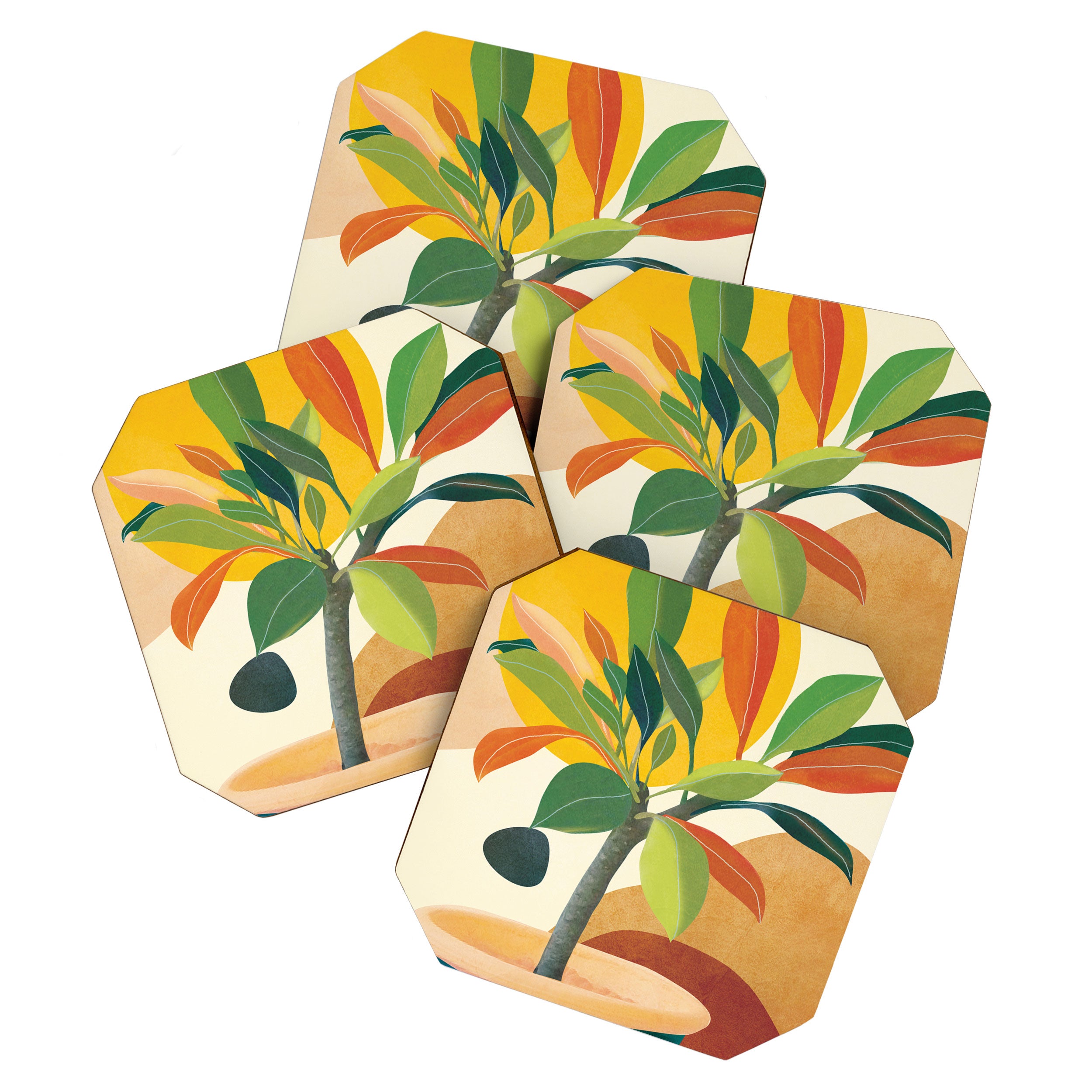Colorful Branching Out 35 Coaster Gallery Image 1